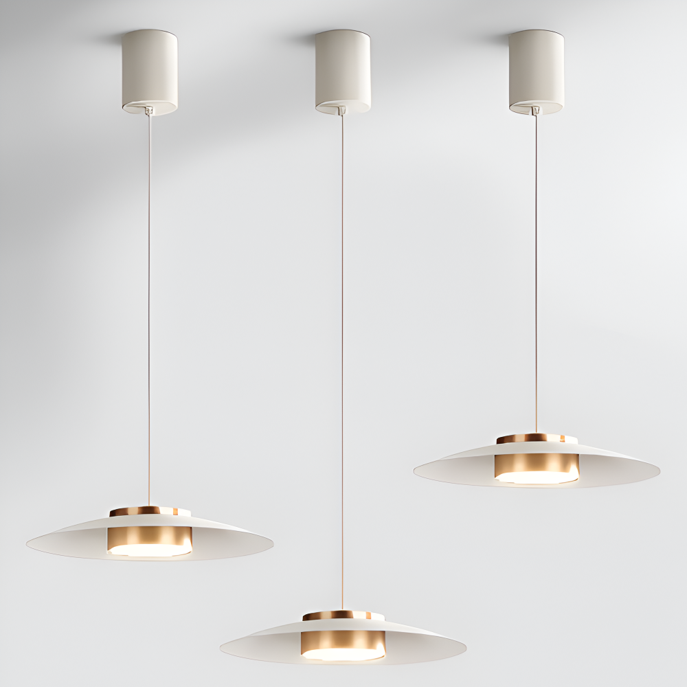 Czarna lampa wisząca LED do jadalni i biura