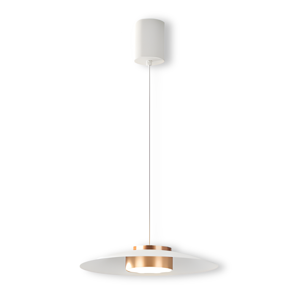 Czarna lampa wisząca LED do jadalni i biura