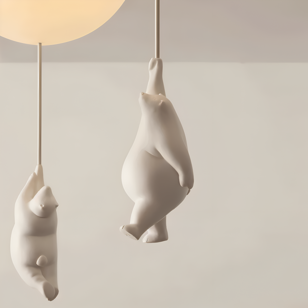 Lampa wisząca balon z misiem LED do pokoju dziecka