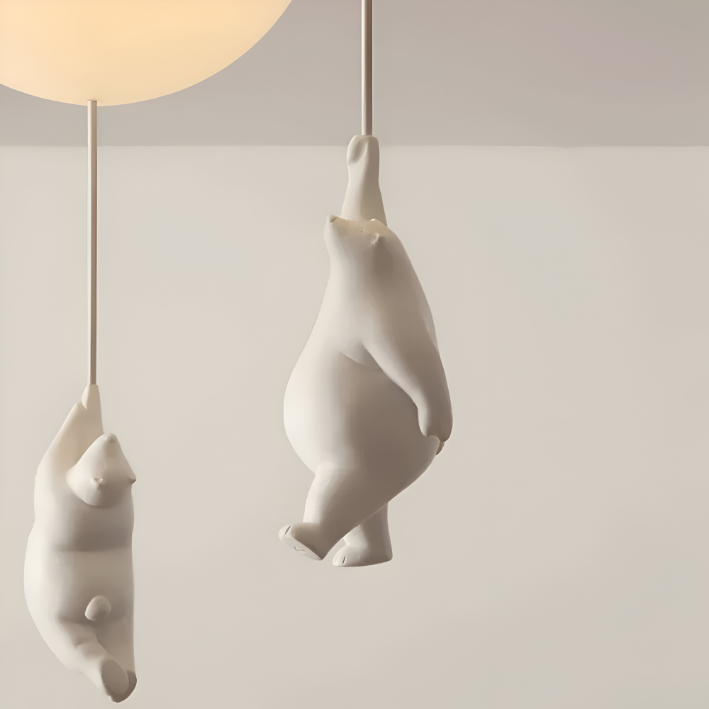 Lampa wisząca balon z misiem LED do pokoju dziecka