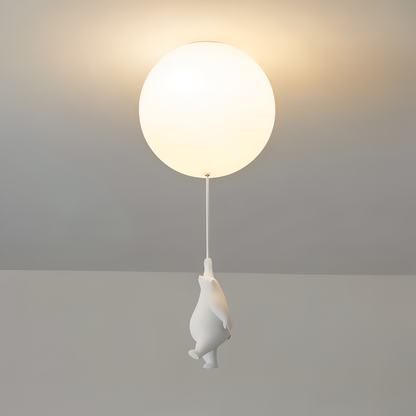 Lampa wisząca balon z misiem LED do pokoju dziecka