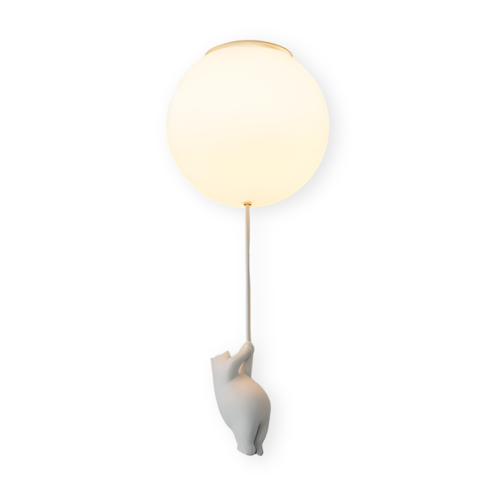 Lampa wisząca balon z misiem LED do pokoju dziecka