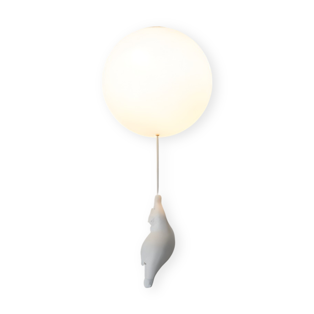 Lampa wisząca balon z misiem LED do pokoju dziecka
