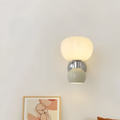 Kinkiet LED kremowy metalowy G9 minimalistyczny