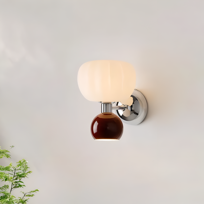 Kinkiet LED kremowy metalowy G9 minimalistyczny