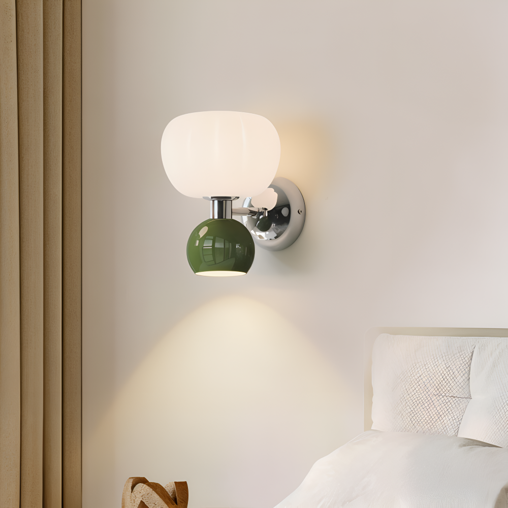 Kinkiet LED kremowy metalowy G9 minimalistyczny