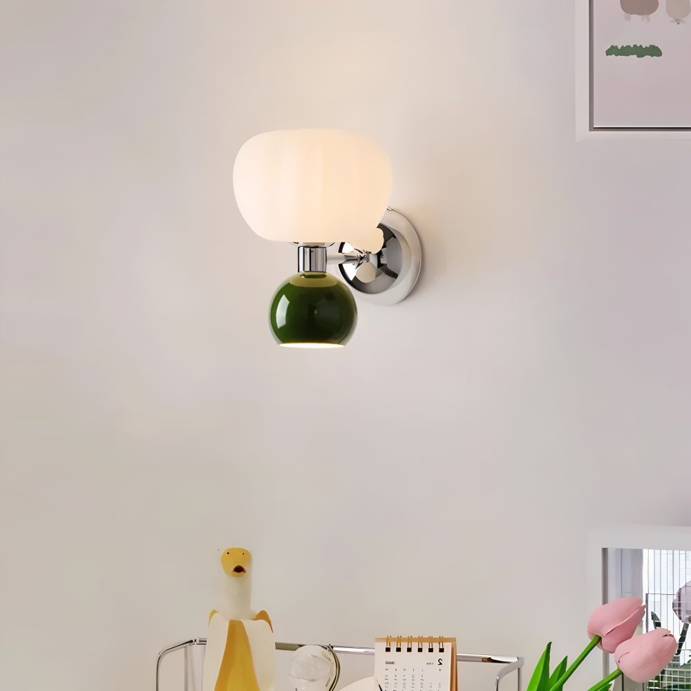 Kinkiet LED kremowy metalowy G9 minimalistyczny