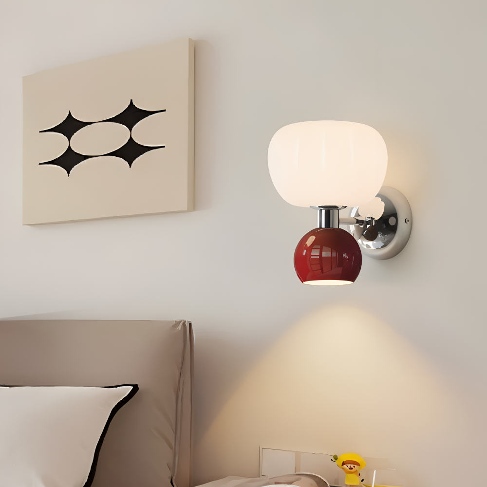 Kinkiet LED kremowy metalowy G9 minimalistyczny