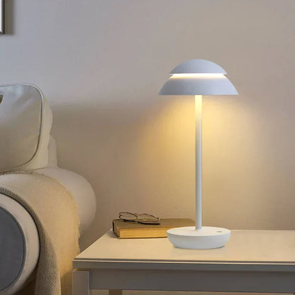 Bezprzewodowa lampka stołowa czarna LED USB-C