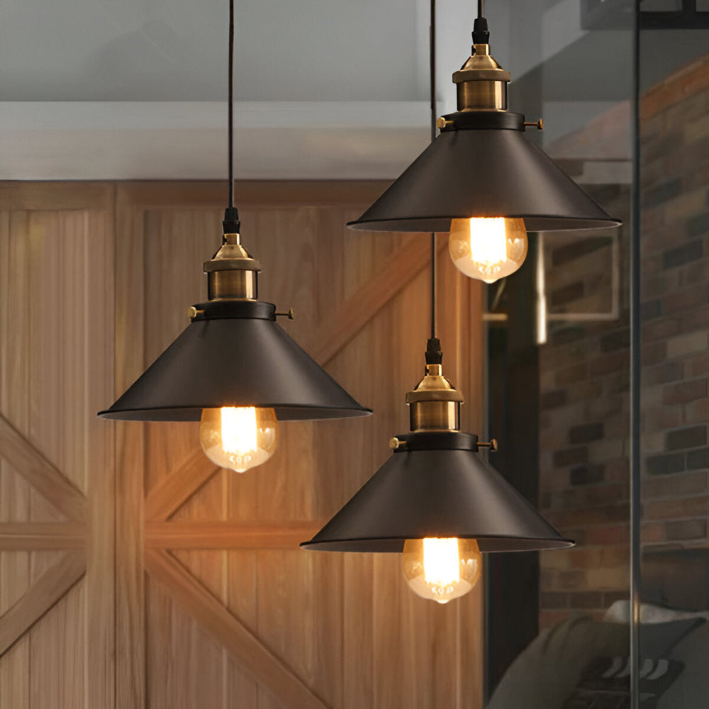 Lampa wisząca industrialna metalowa retro E27
