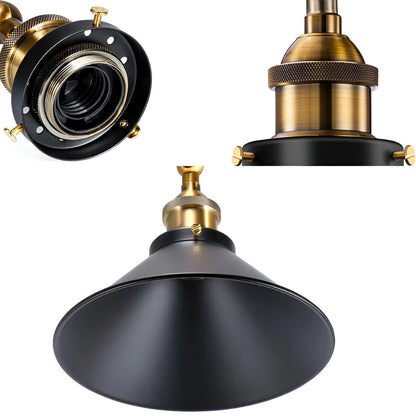 Lampa wisząca industrialna metalowa retro E27
