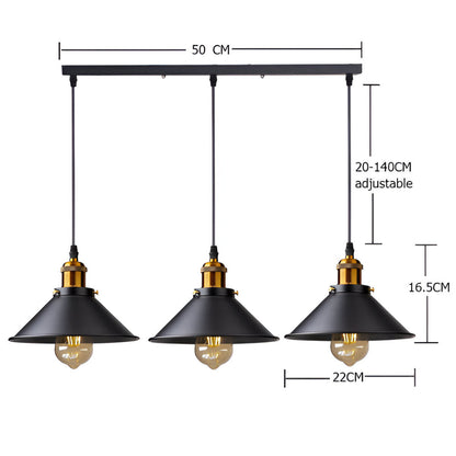 Lampa wisząca industrialna metalowa retro E27