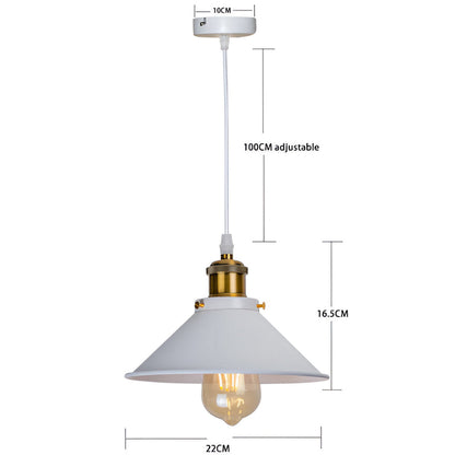 Lampa wisząca industrialna metalowa retro E27