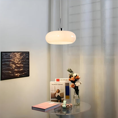 Lampa wisząca szklana Bauhaus LED ściemniana okrągła