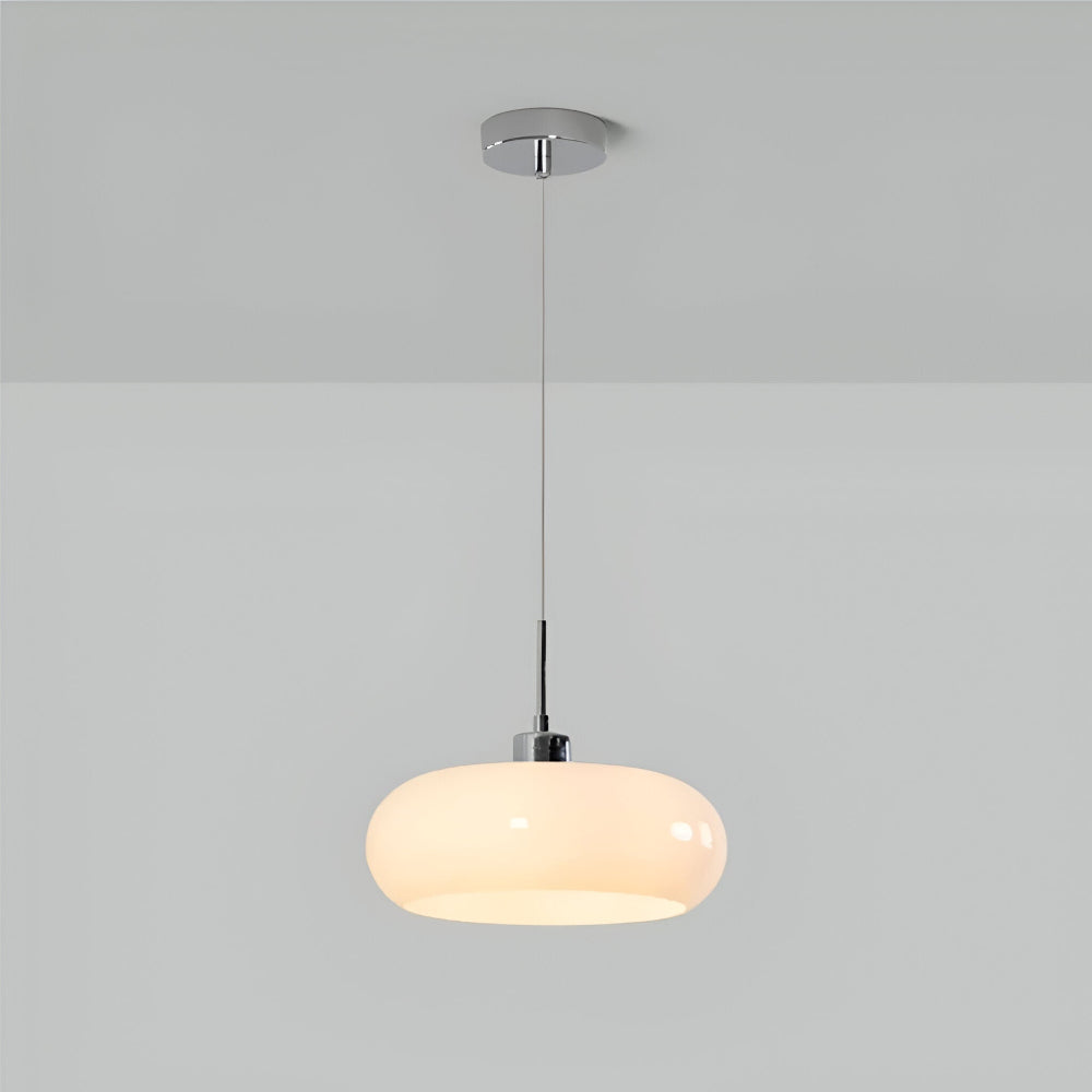 Lampa wisząca szklana Bauhaus LED ściemniana okrągła