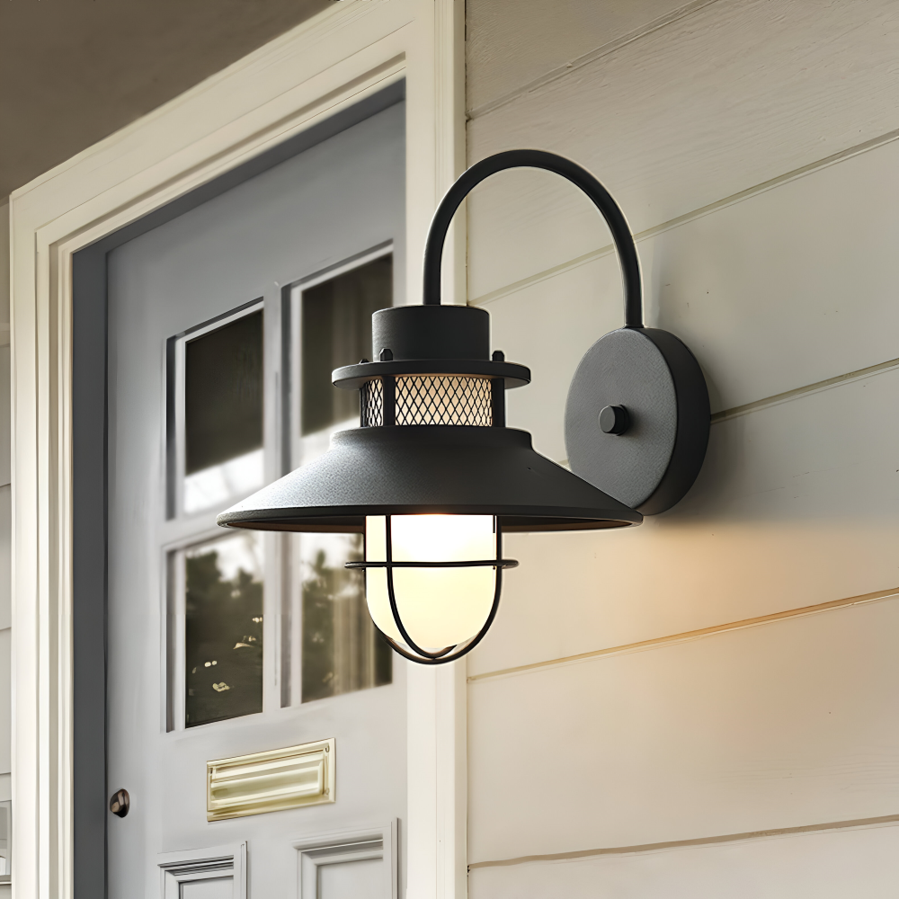 Industrialna lampa ścienna zewnętrzna IP65 E27