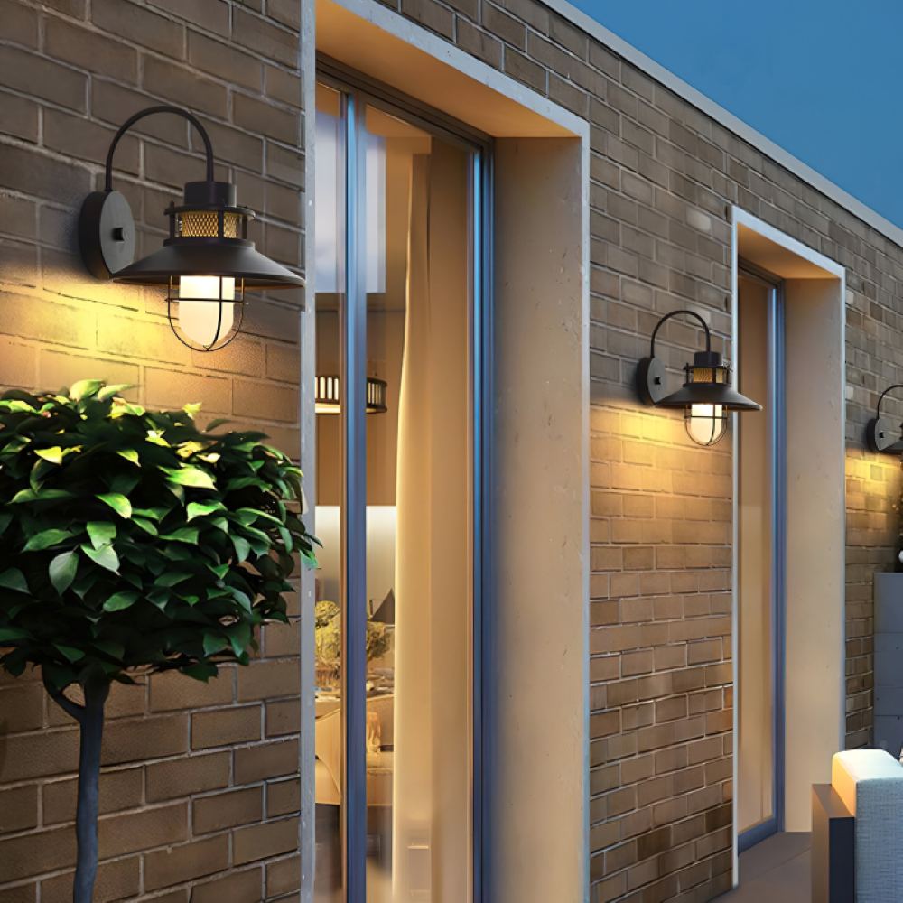 Industrialna lampa ścienna zewnętrzna IP65 E27