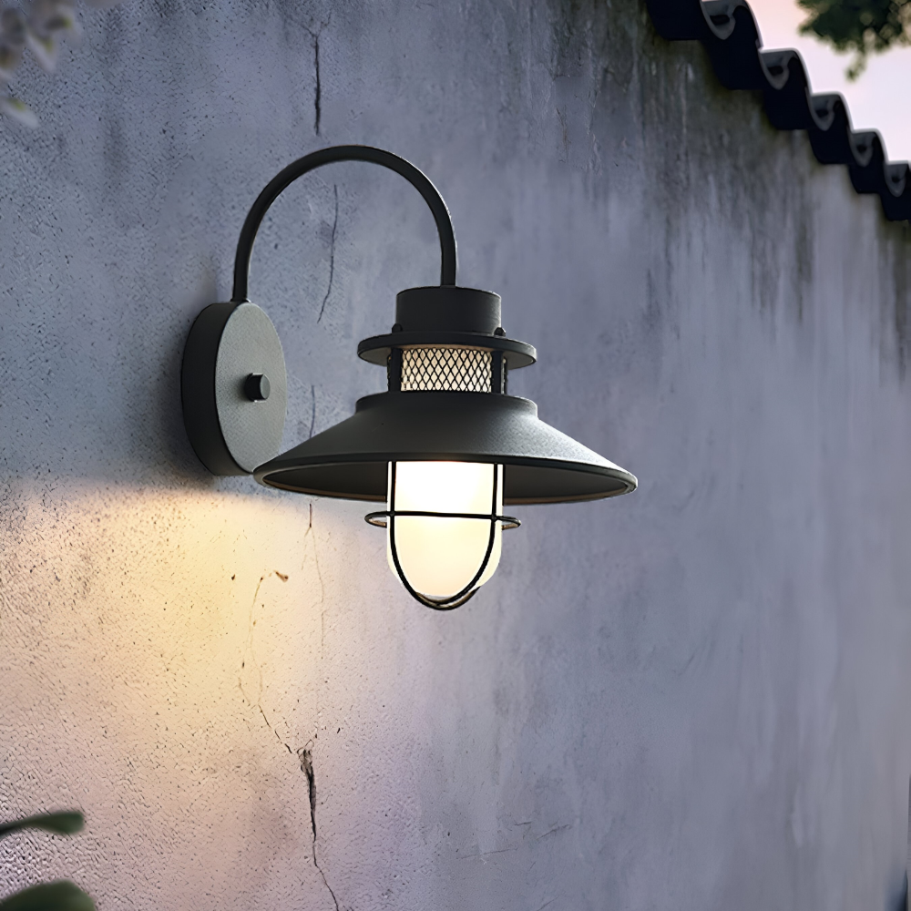 Industrialna lampa ścienna zewnętrzna IP65 E27