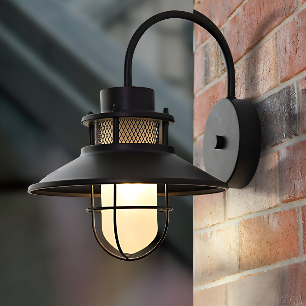 Industrialna lampa ścienna zewnętrzna IP65 E27
