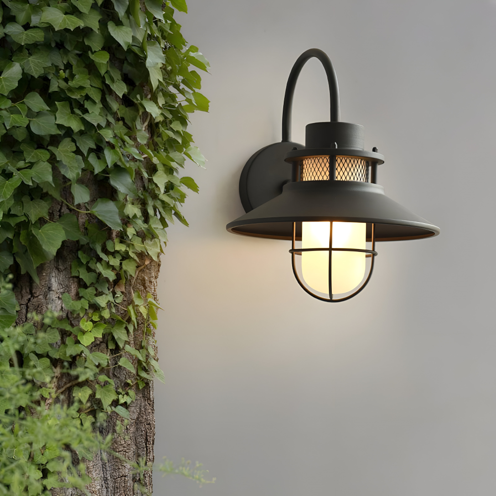 Industrialna lampa ścienna zewnętrzna IP65 E27