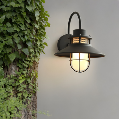 Industrialna lampa ścienna zewnętrzna IP65 E27