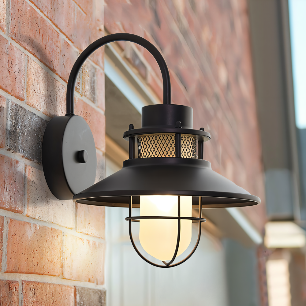 Industrialna lampa ścienna zewnętrzna IP65 E27