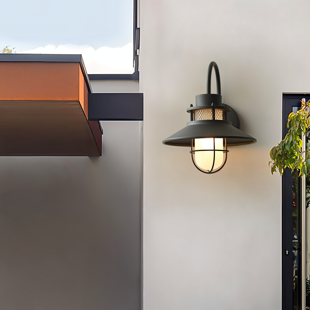 Industrialna lampa ścienna zewnętrzna IP65 E27