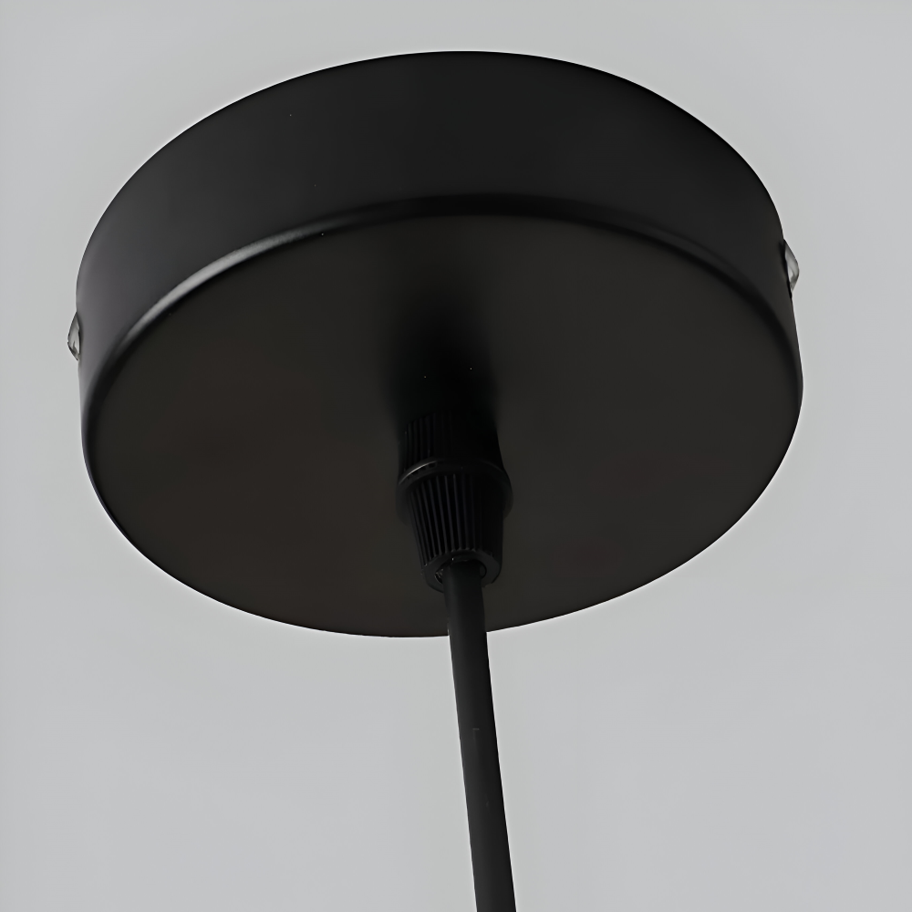 Lampa wisząca E27 z kamienia i aluminium industrialna