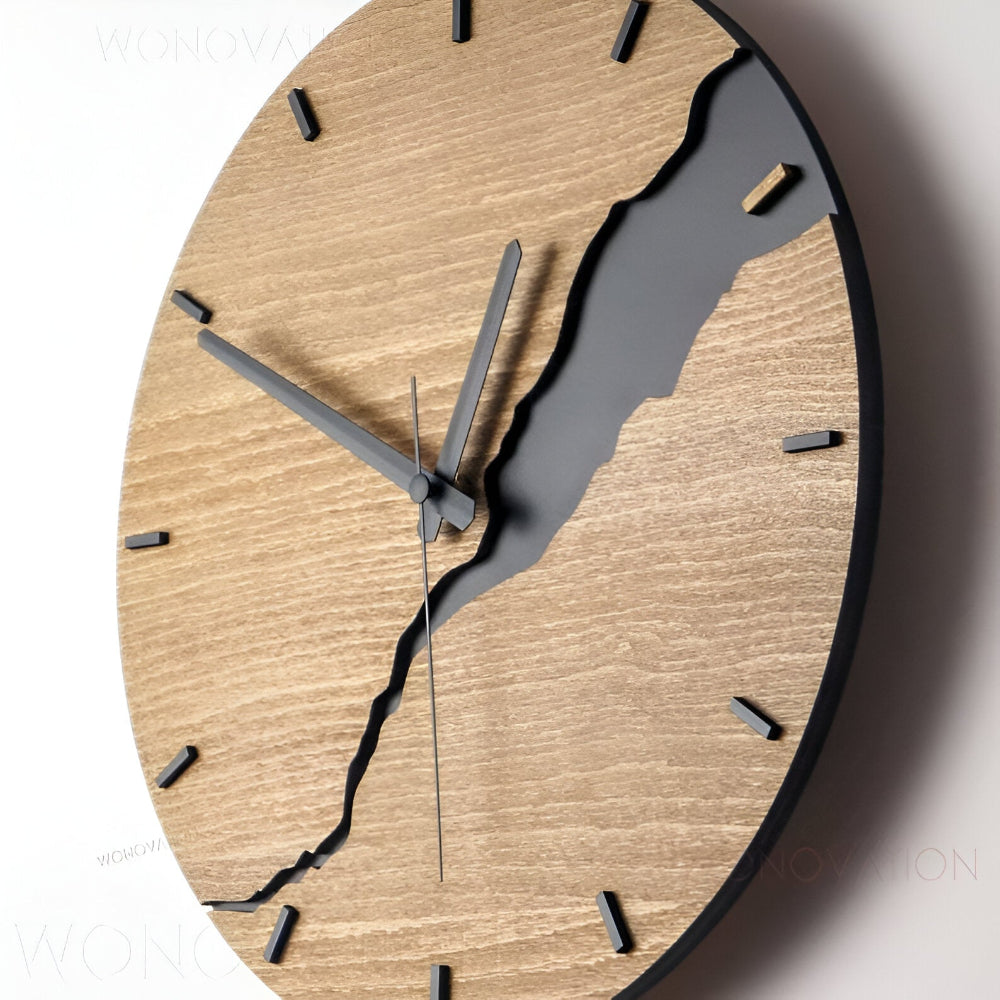 Zegar ścienny drewniany rustykalny 30 cm