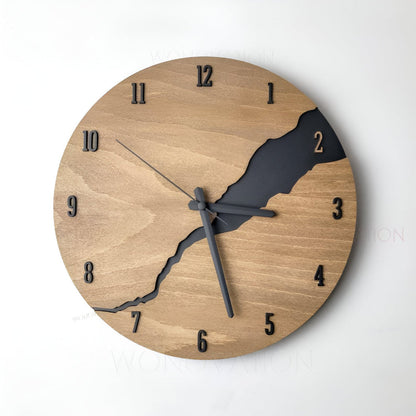 Zegar ścienny drewniany rustykalny 30 cm