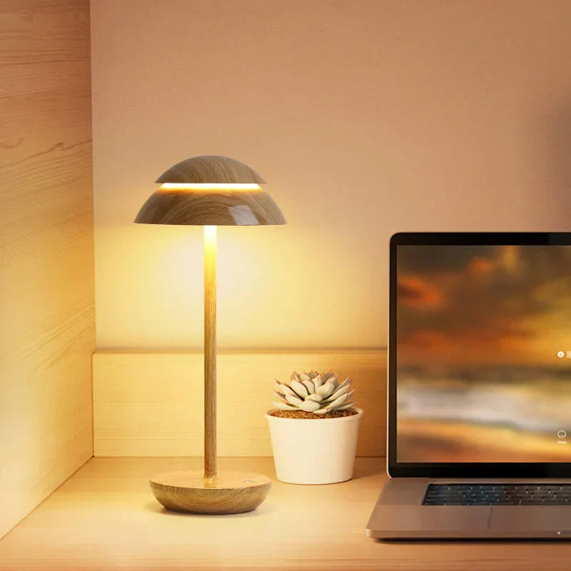 Bezprzewodowa aluminiowa lampa stołowa z dotykowym ściemniaczem
