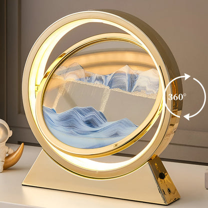 Lampka LED z ruchomym piaskiem USB do relaksu