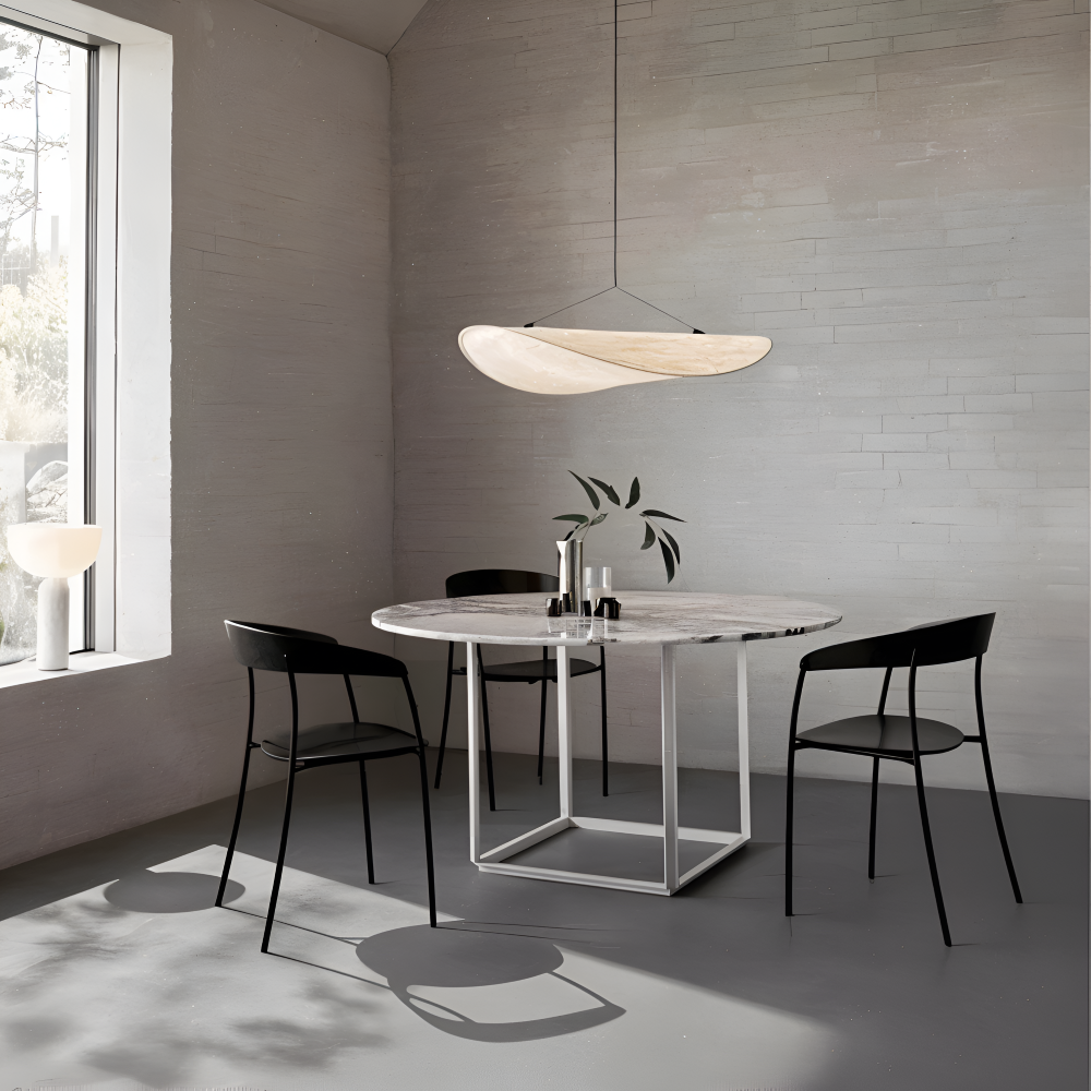 Ręcznie wykonana lampa wisząca z tkaniny do salonu