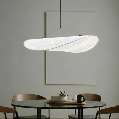 Ręcznie wykonana lampa wisząca z tkaniny do salonu