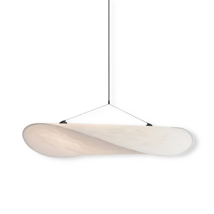 Ręcznie wykonana lampa wisząca z tkaniny do salonu