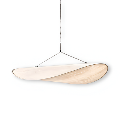 Ręcznie wykonana lampa wisząca z tkaniny do salonu