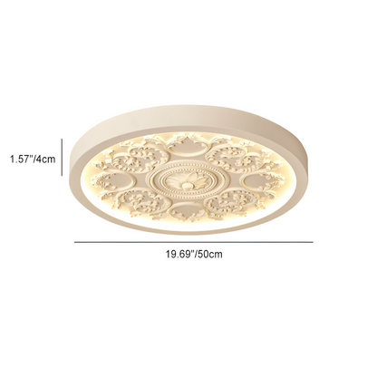 Lampa sufitowa LED rzeźbiona ściemniana żywiczna