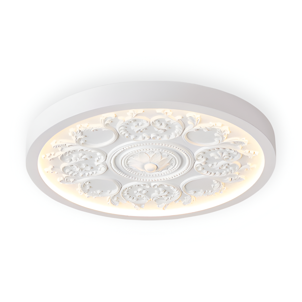 Lampa sufitowa LED rzeźbiona ściemniana żywiczna