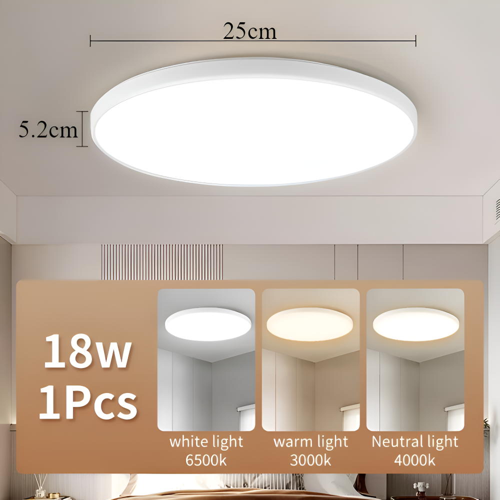 Plafon LED okrągły ultracienki 18W 30W 40W