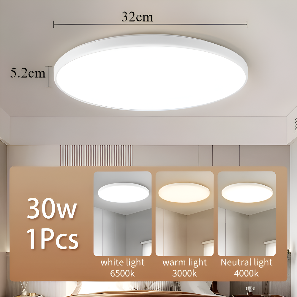 Plafon LED okrągły ultracienki 18W 30W 40W