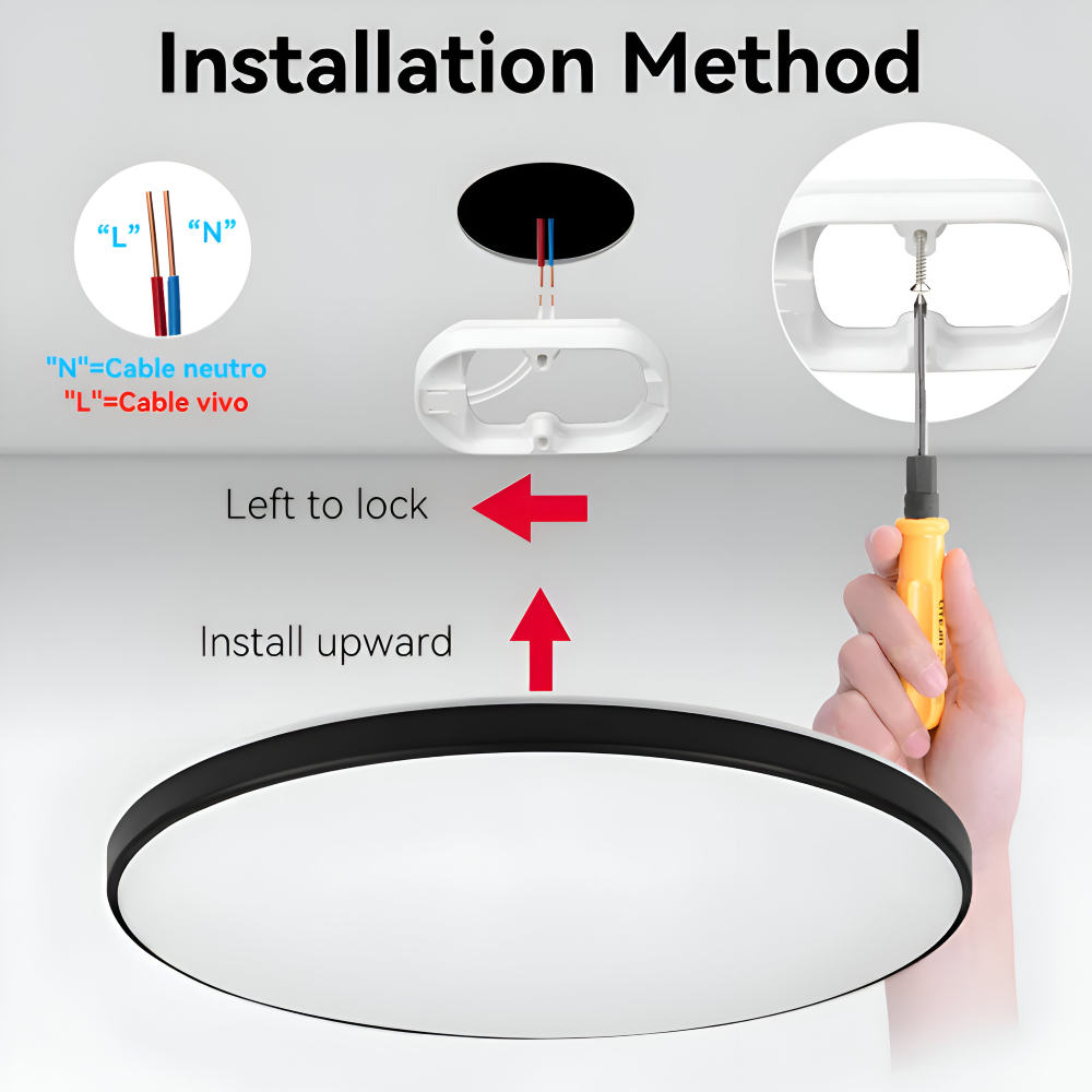 Plafon LED okrągły ultracienki 18W 30W 40W