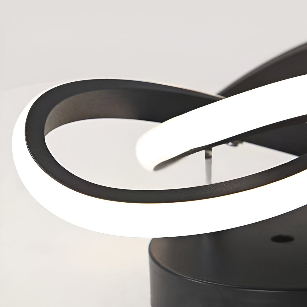 Lampa sufitowa LED artystyczna pierścienie falowane