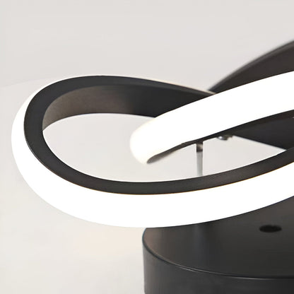 Lampa sufitowa LED artystyczna pierścienie falowane
