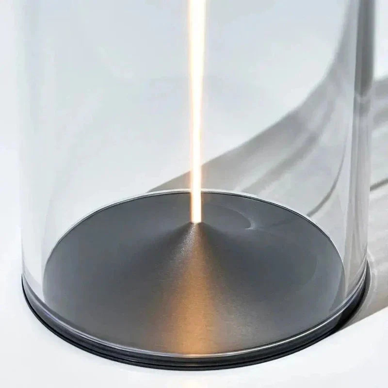 Lampa stołowa czarna LED dotykowa ściemniana USB