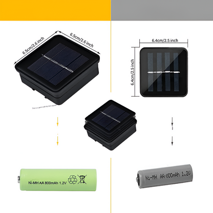 Solarna girlanda LED do ogrodu w marokańskim stylu