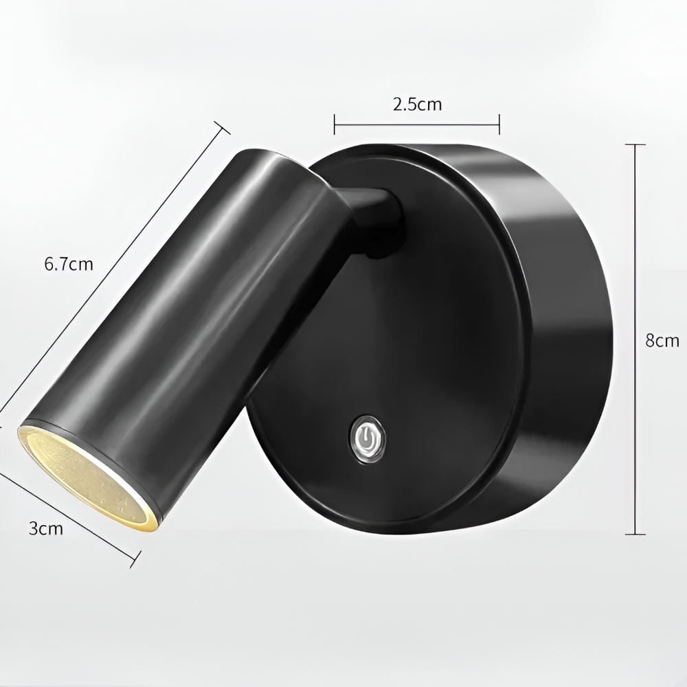 Bezprzewodowa lampa ścienna LED magnetyczna USB