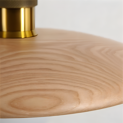 Drewniana lampa wisząca japońska minimalistyczna