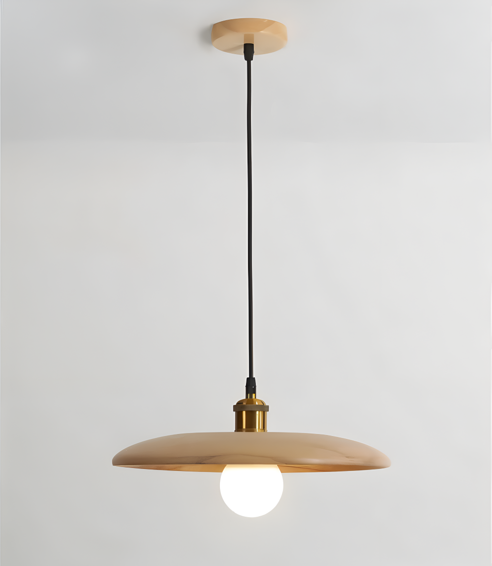 Drewniana lampa wisząca japońska minimalistyczna