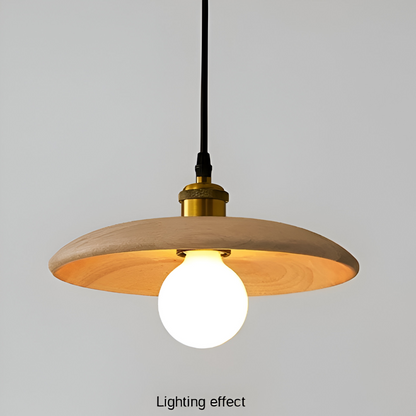 Drewniana lampa wisząca japońska minimalistyczna