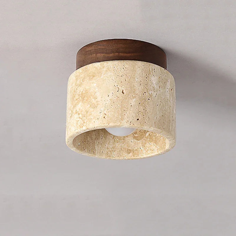 Japońska lampa sufitowa Japandi do salonu